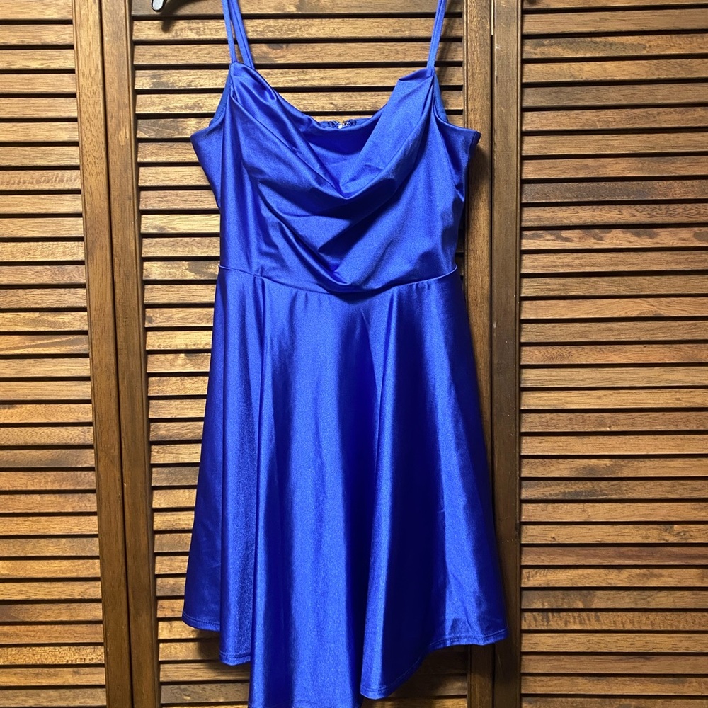 City Studio Sapphire Blue Mini Dress